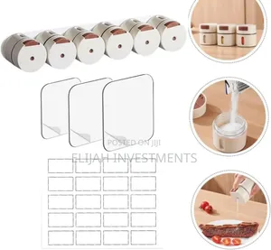 6pcs Wall-Mounted Magnetic Seasoning Box Set