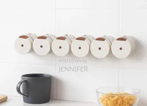 6pcs Wall-Mounted Magnetic Seasoning Box Set