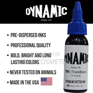 Dynamic TBK Triple Black Premium Tattoo Ink Microblading Pigment 30ml