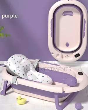 Foldable Baby Bath Tub With Intelligent Temperature Sensor
