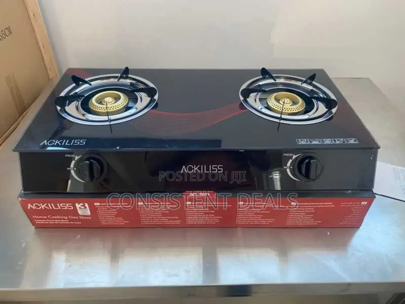 Double  Countertop  Gas Stove