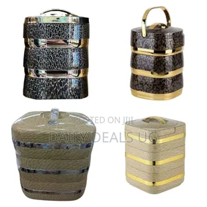 Elegant Multi-Tiered Insulated Food Carrier - Multicolor