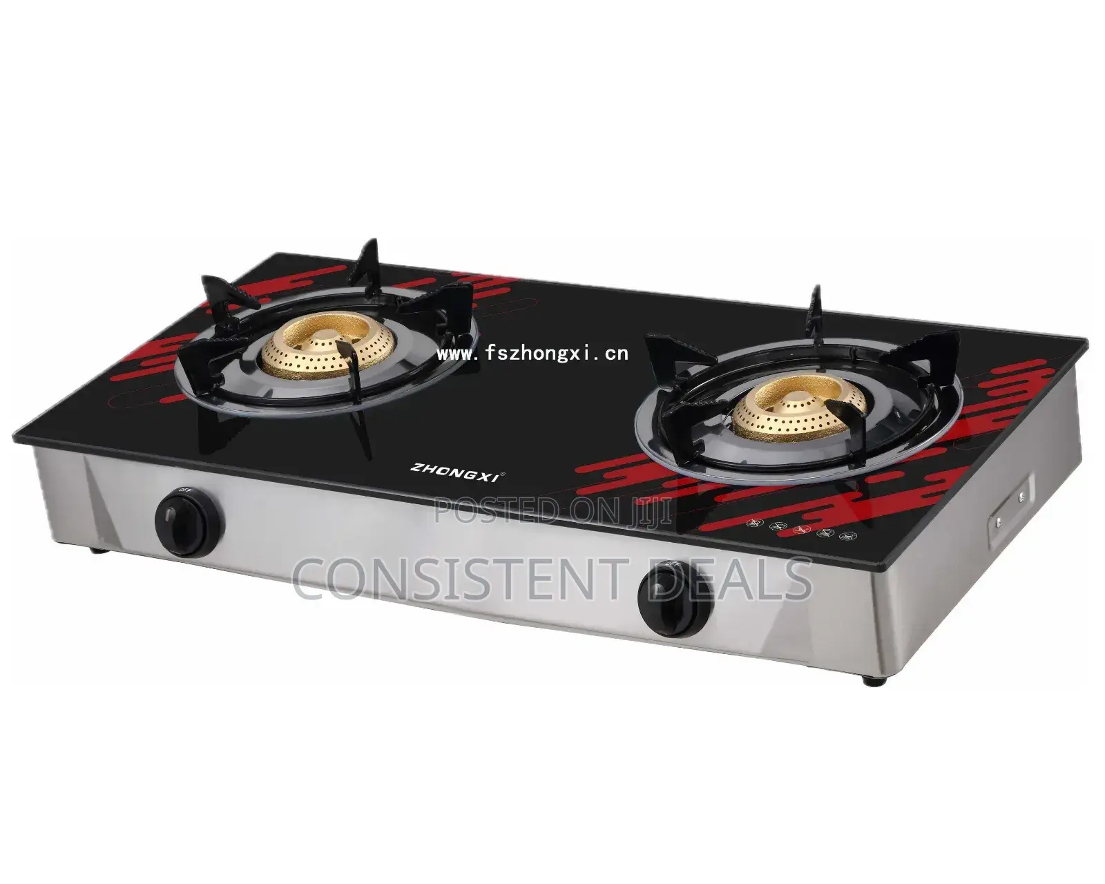 Double  Countertop  Gas Stove