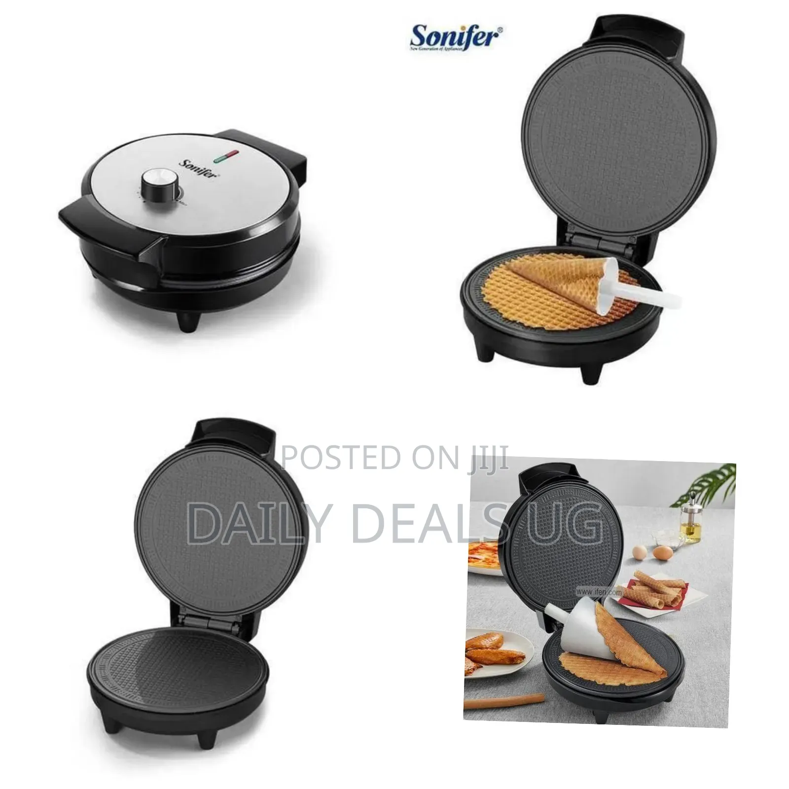 Sonifer Waffle/Ice Cream Cone Maker - Multicolor