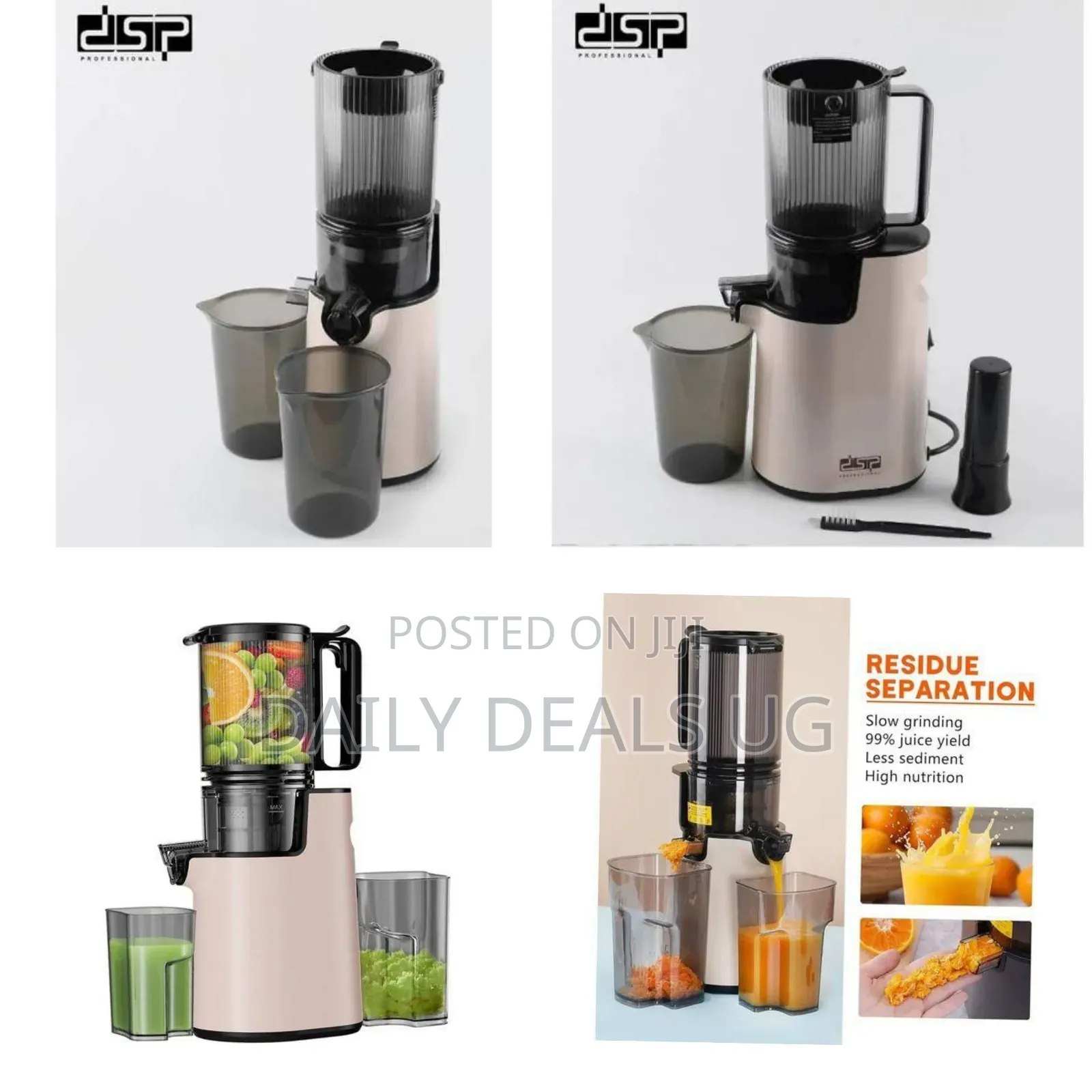 DSP Efficient Slow Masticating Juicer for Maximum Juice Yield