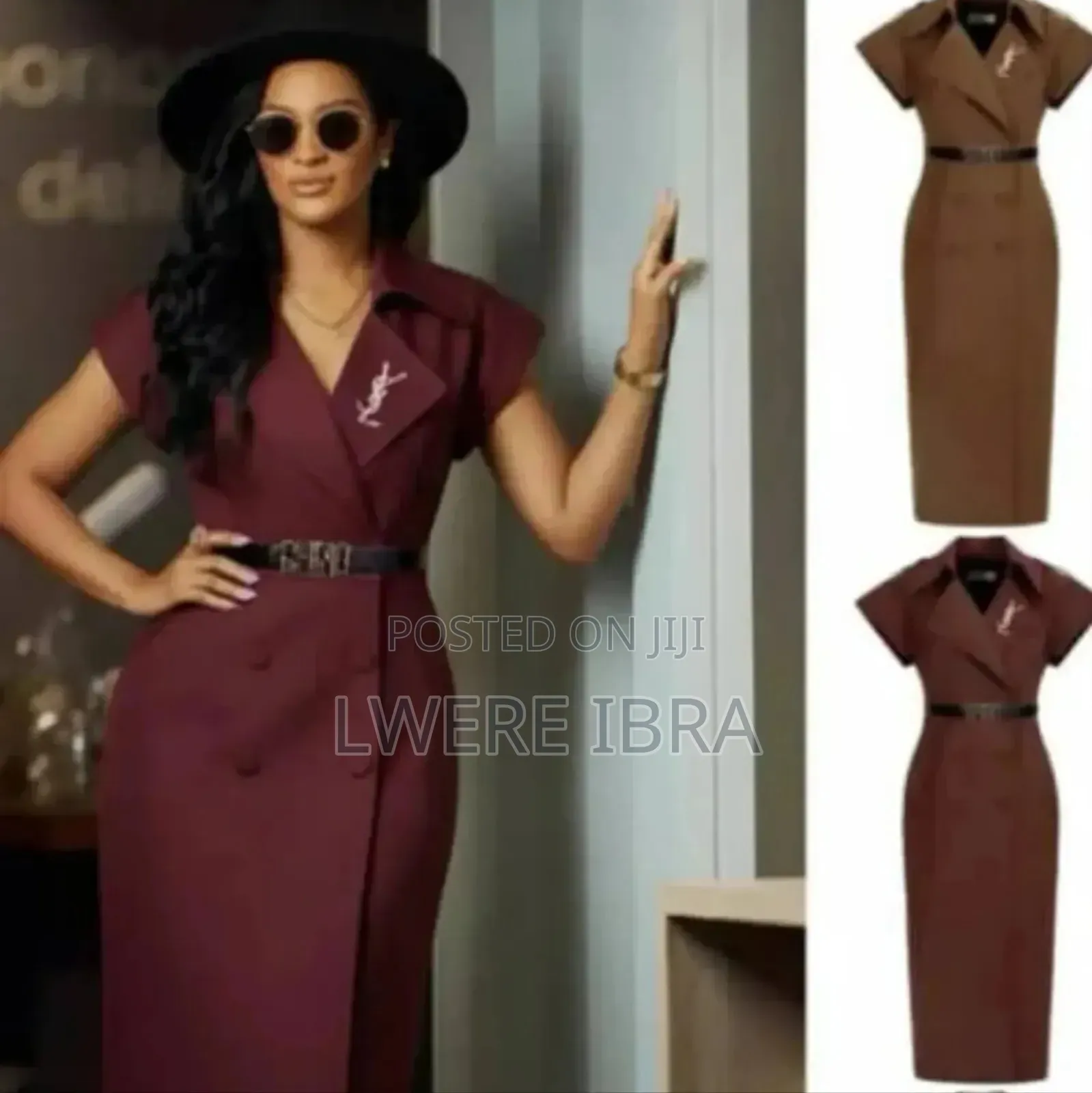 Maroon Blazer Dress For Ladies Size M-2xl