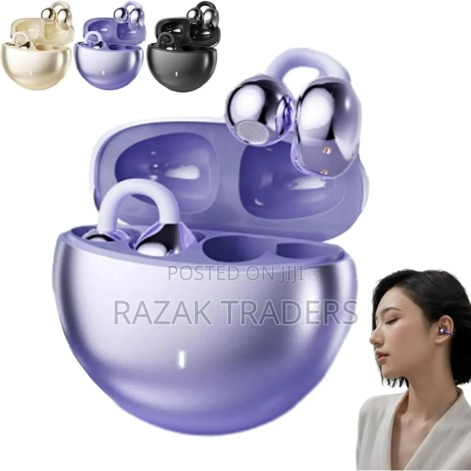 Earclip Earbuds Wireless Bluetooth, Ear Clip Bluetooth Headphoness