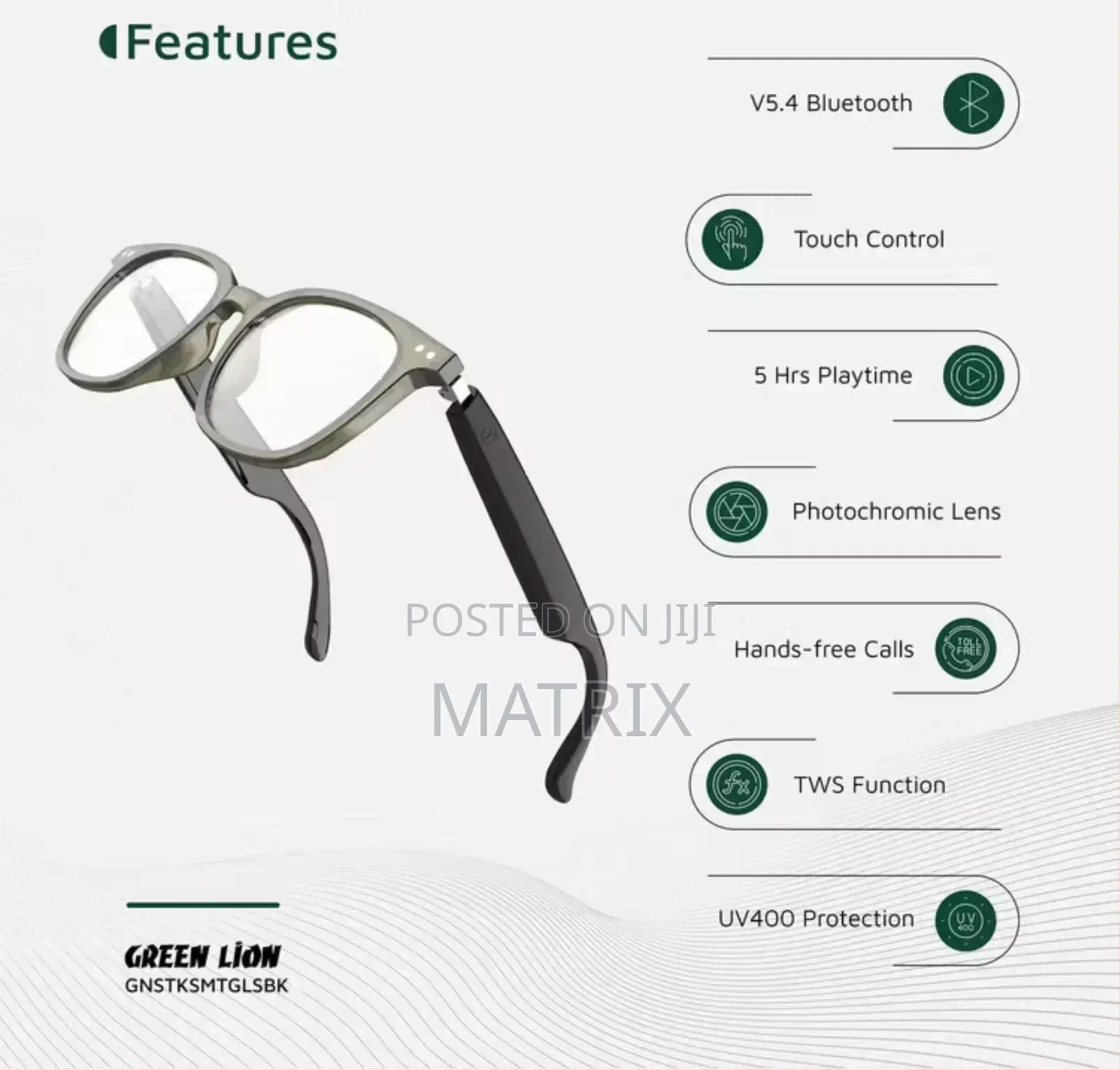 Green Lion Stockholm Smart Glasses