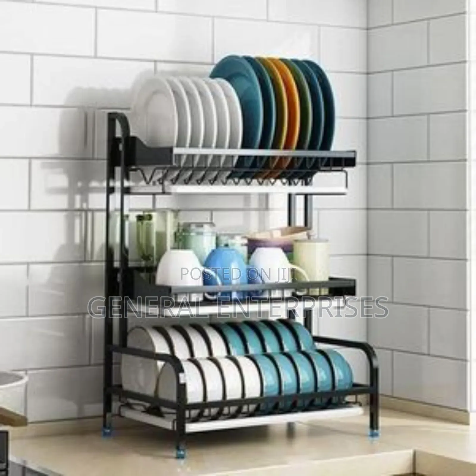 Stainless Steel 3-tier Dish Rack