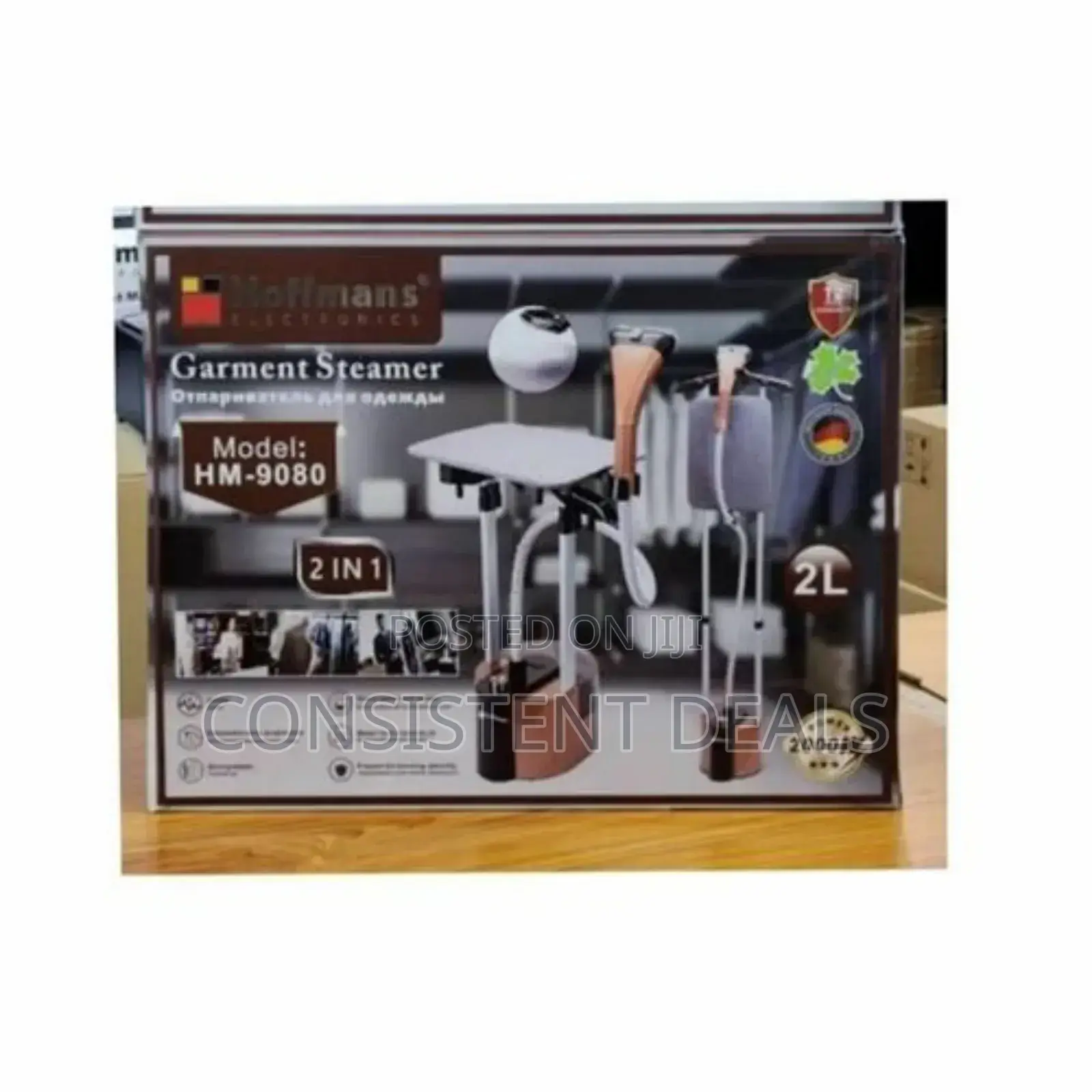 Hoffman  Double  Stand Garment Steamer With Ironing Board