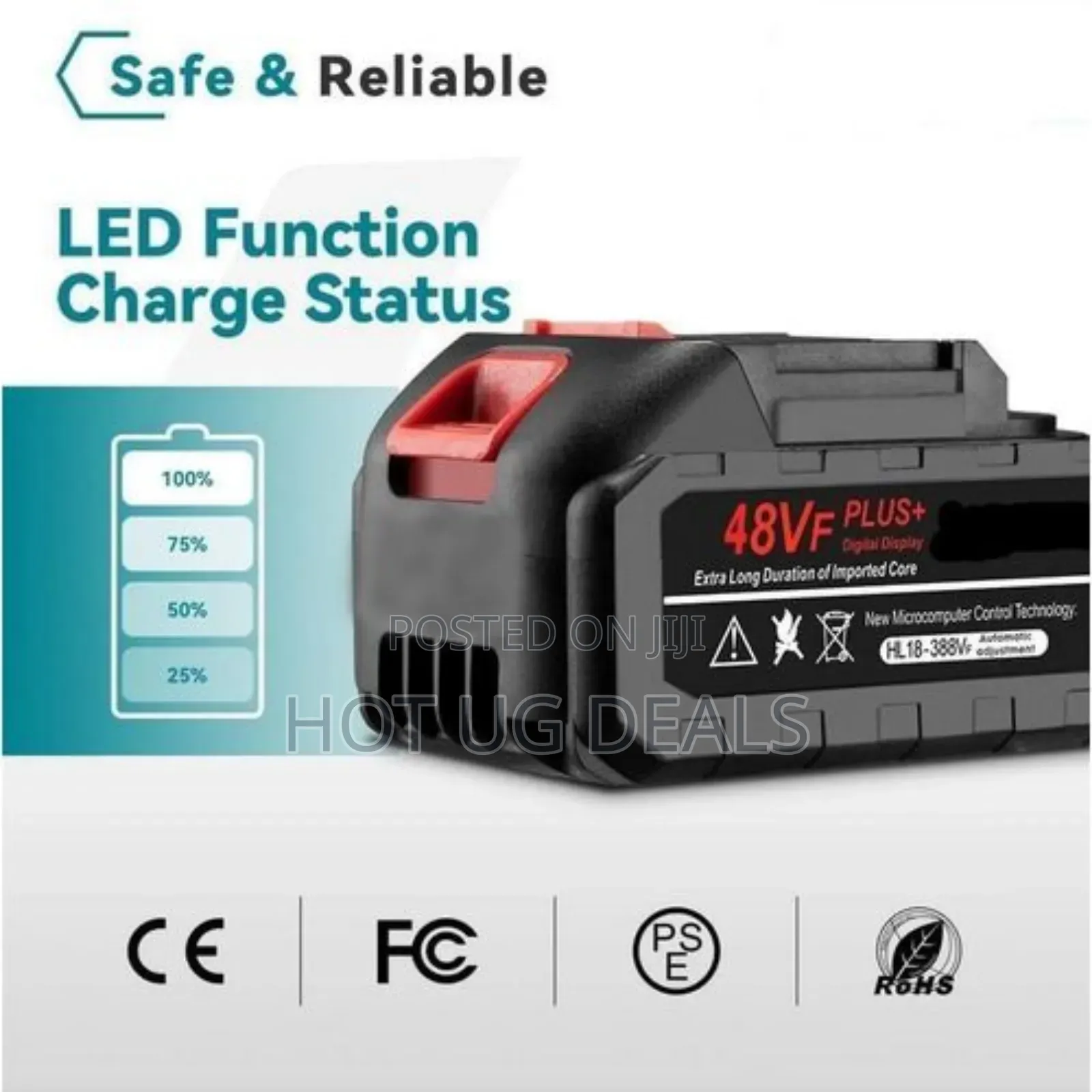 96v Max Li-Ion Rechargeable Battery for Pressure Washer