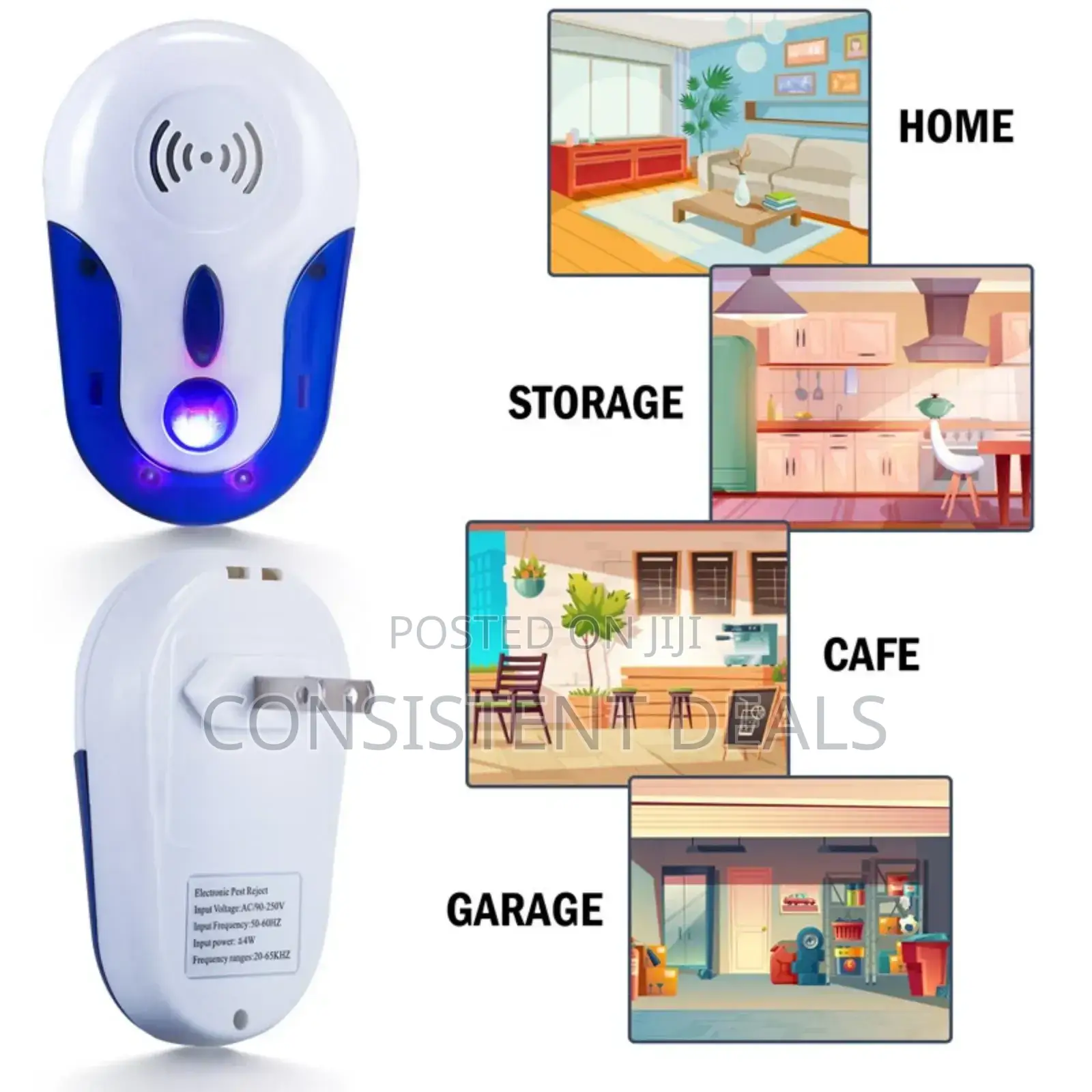 Ultrasonic Mosquito Repellent Indoor Portable Ultrasonic Pest Repeller