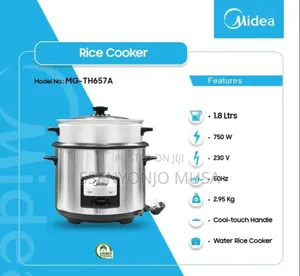 Midea Rice Cooker 1.8l -Perfect Fluffy Rice, Simple Home Cooking