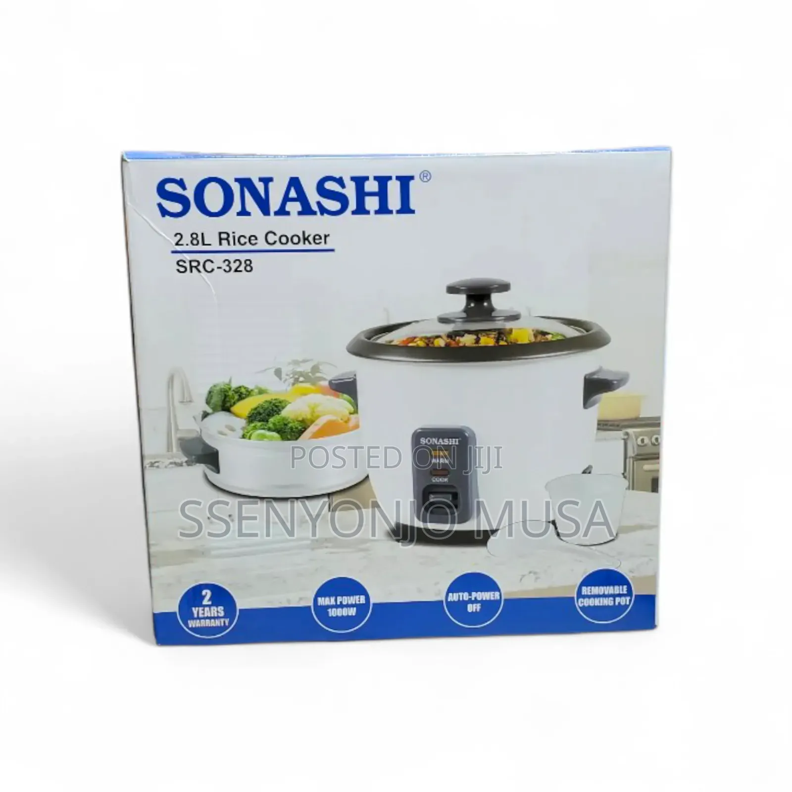 Sonashi SRC-328 2.8l Rice Cooker With Steamer - Tempered-