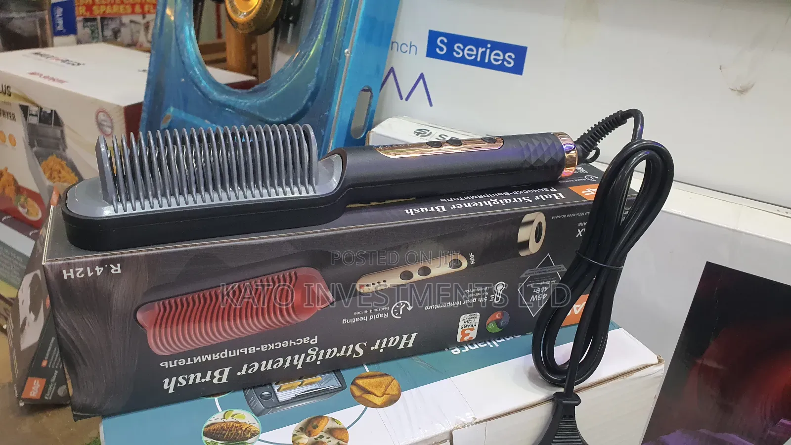 Raf Hot Comb Electric Hair Straightener