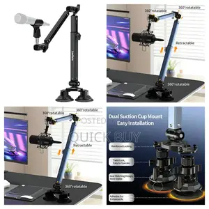 Lanparte Heavy-Duty, Adjustable Microphone Boom Arm Stand