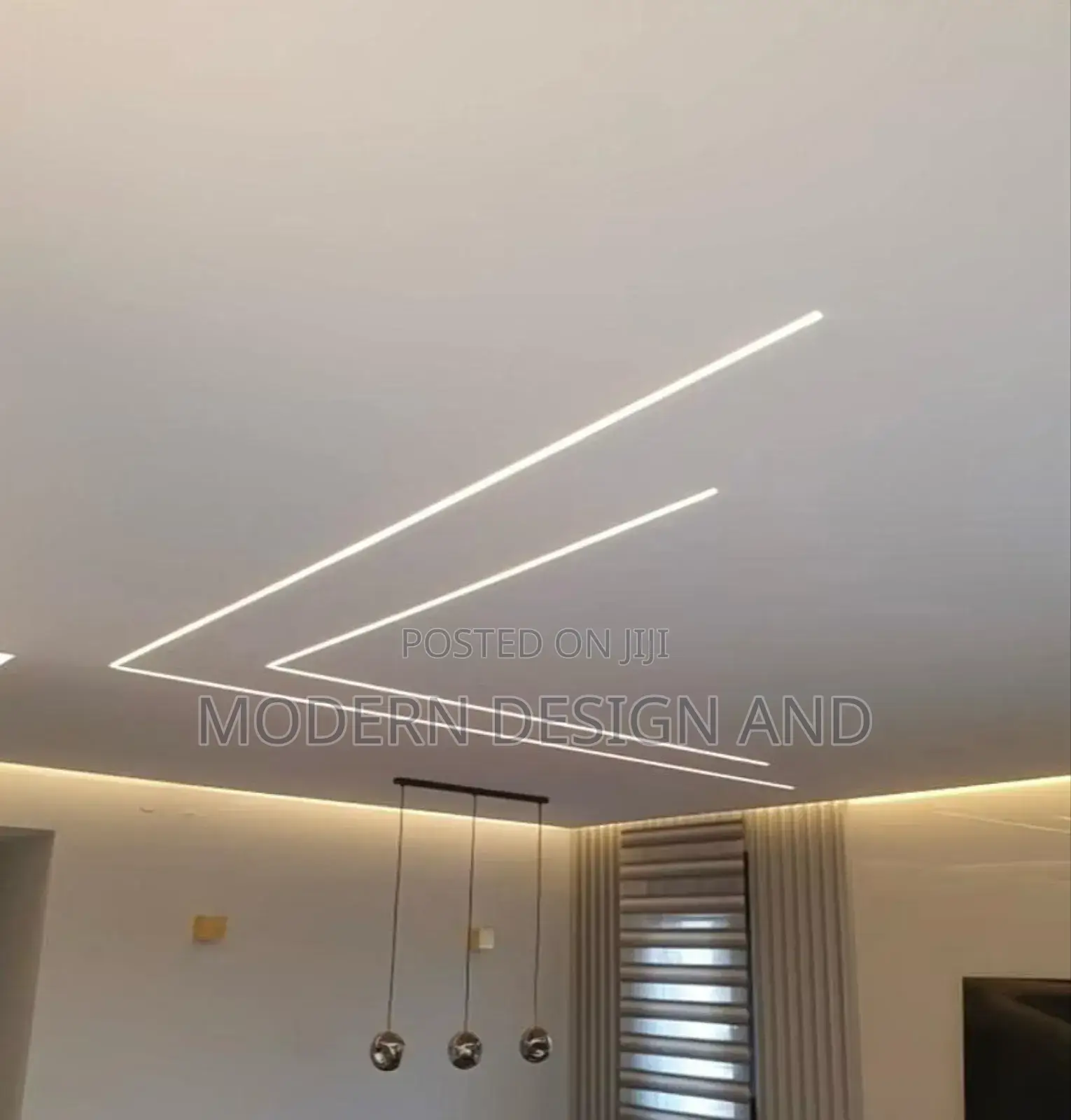 Gypsum Ceiling Flat Design and Lighting