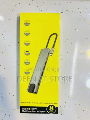 Type C to 8 in 1 Hub - Type C to Different Hubs Usb-C 8 Hub