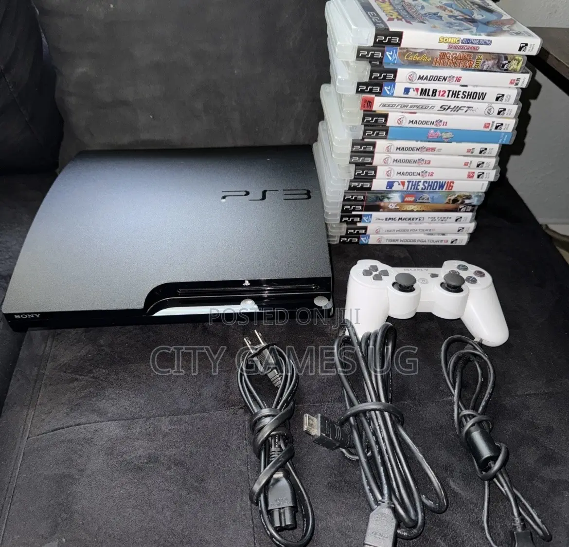 Ps3 Slim (16 Games,Console,Hdmi Cable,Power Cord)
