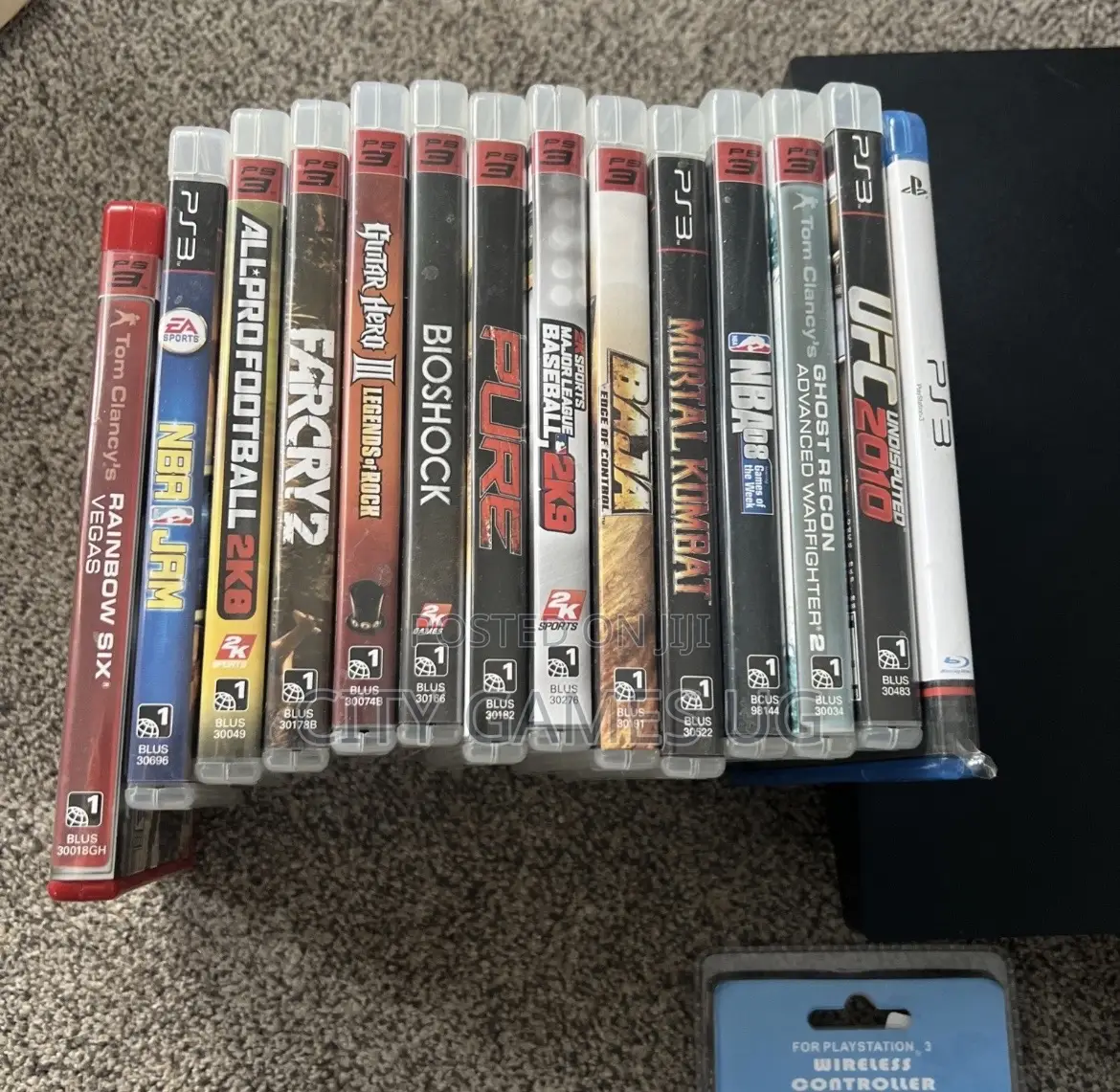 Sony Playstation 3 Ps3 Console Slim Cech-2001a 13 Games Controller