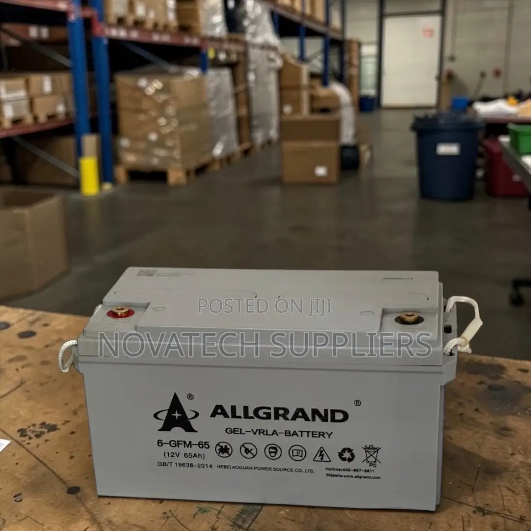 65ah 12v Allgrand Solar Pure Gel Battery – Reliable Backup