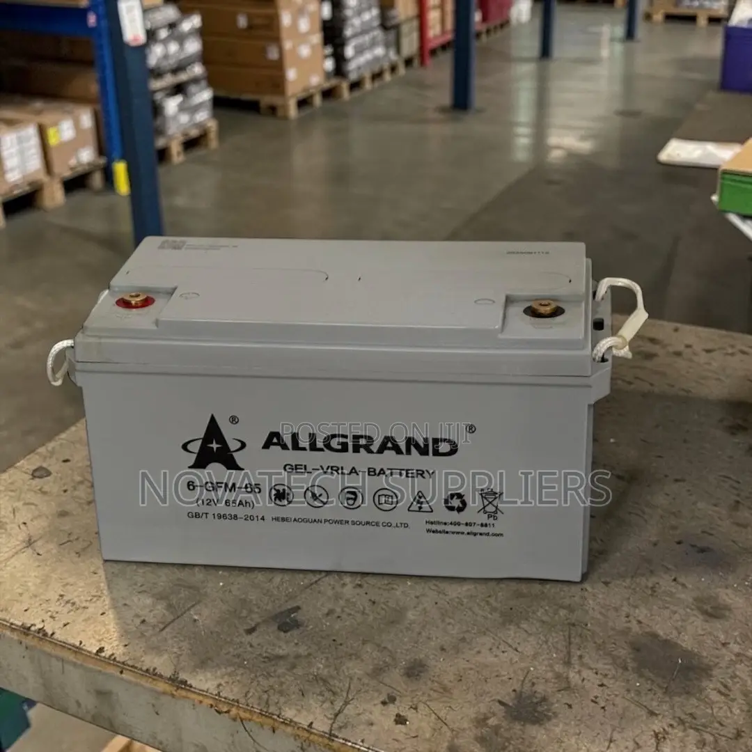 12v 65ah Allgrand Deep Cycle Gel Battery
