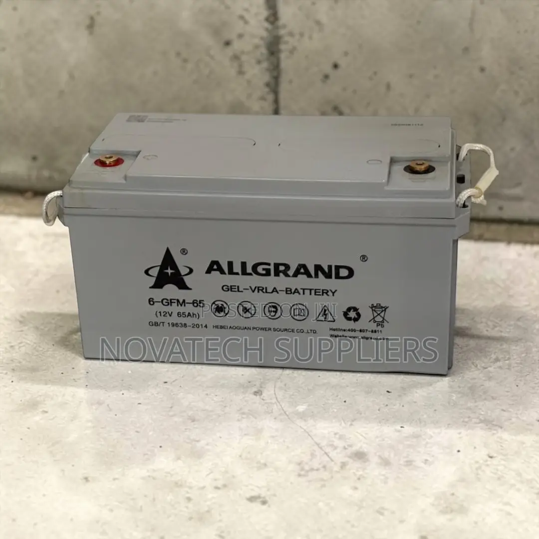 65ah Allgrand 12v Solar Gel Storage Battery