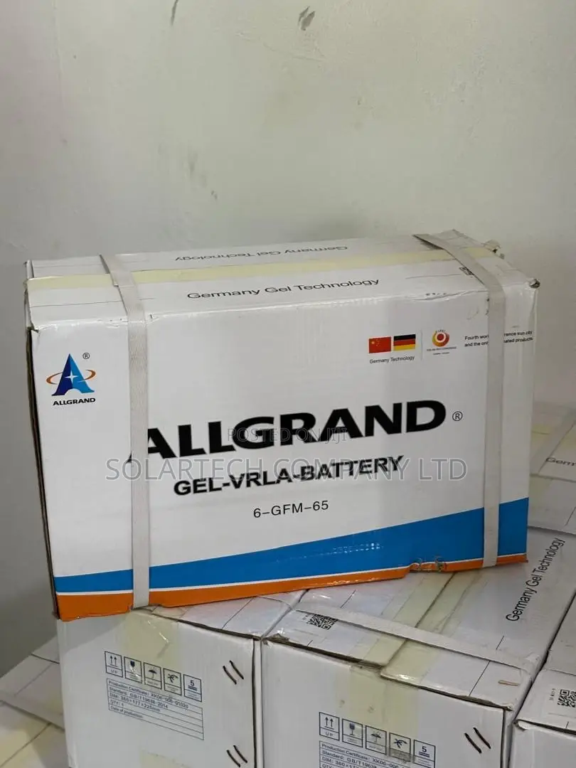 65ah 12v Allgrand Long Life Pure Gel Solar Battery