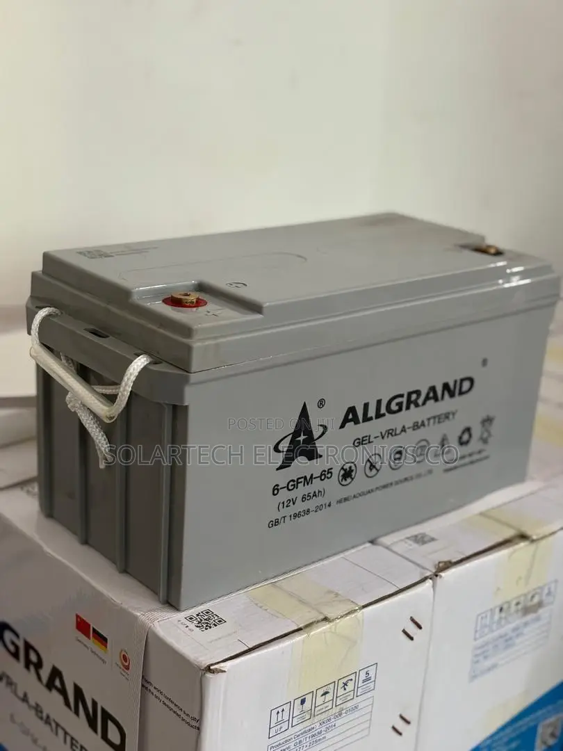 12v 65ah Allgrand Reliable Solar Gel Battery