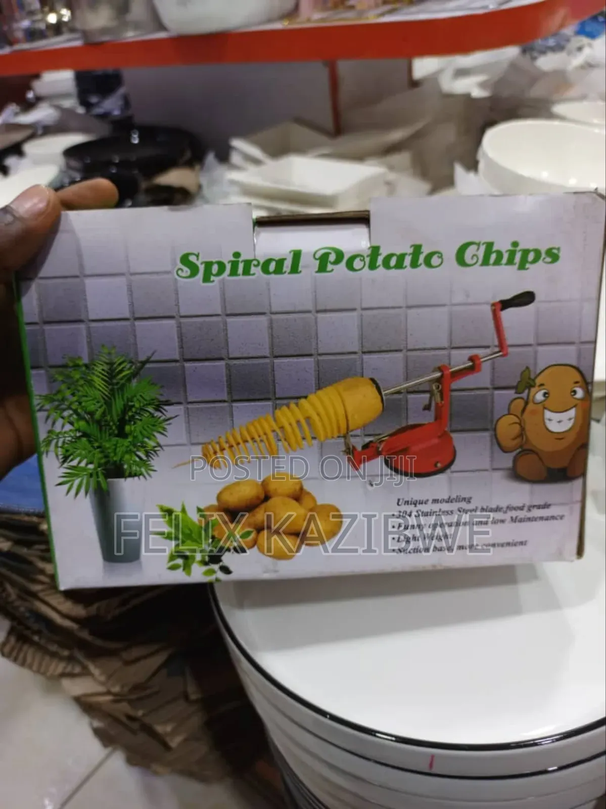 Spiral Potato Chips.