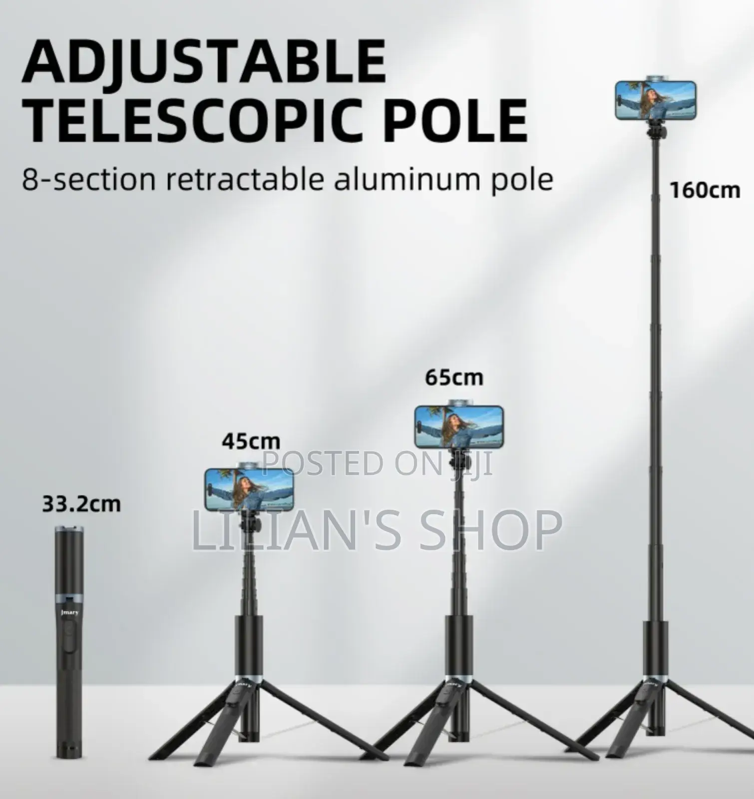 Jmary Kt-259 Selfie Stick and Tripod 2-in-1.