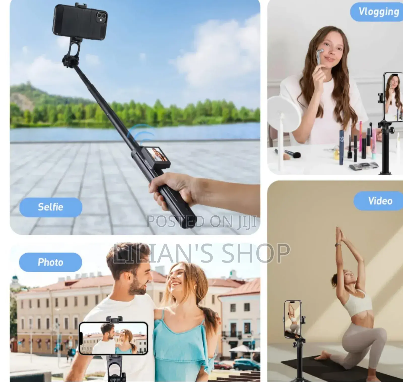 Wireless Screen Mirroring Selfie Stick Tripod