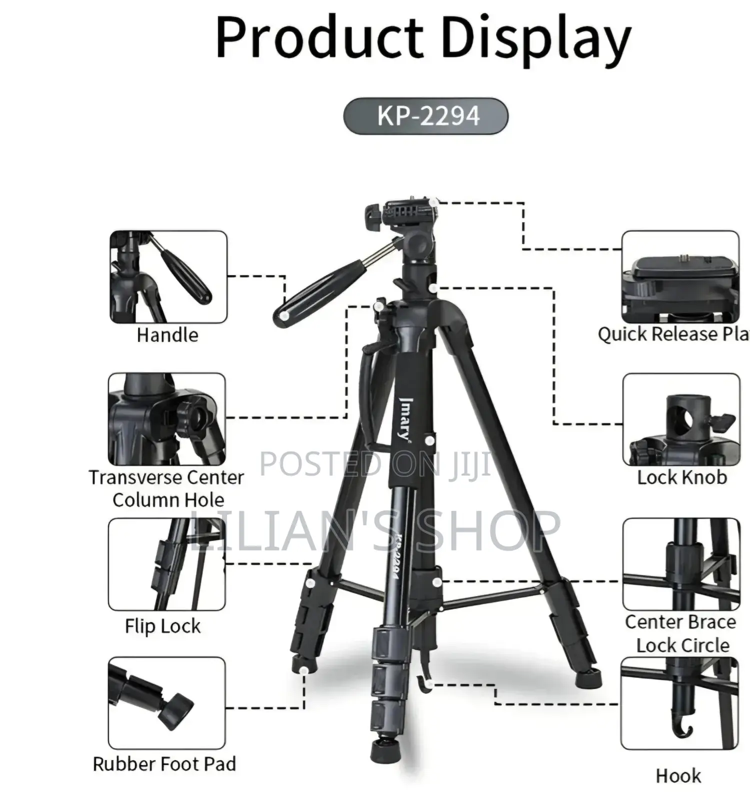 Jmary Kp-2294 Professional Tripod