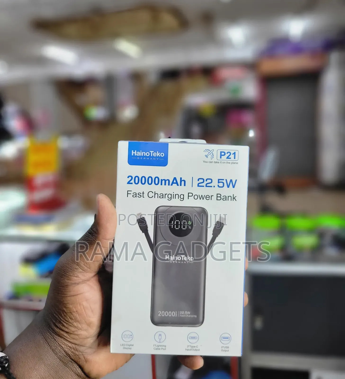 P21 20000mah Portable Power Bank