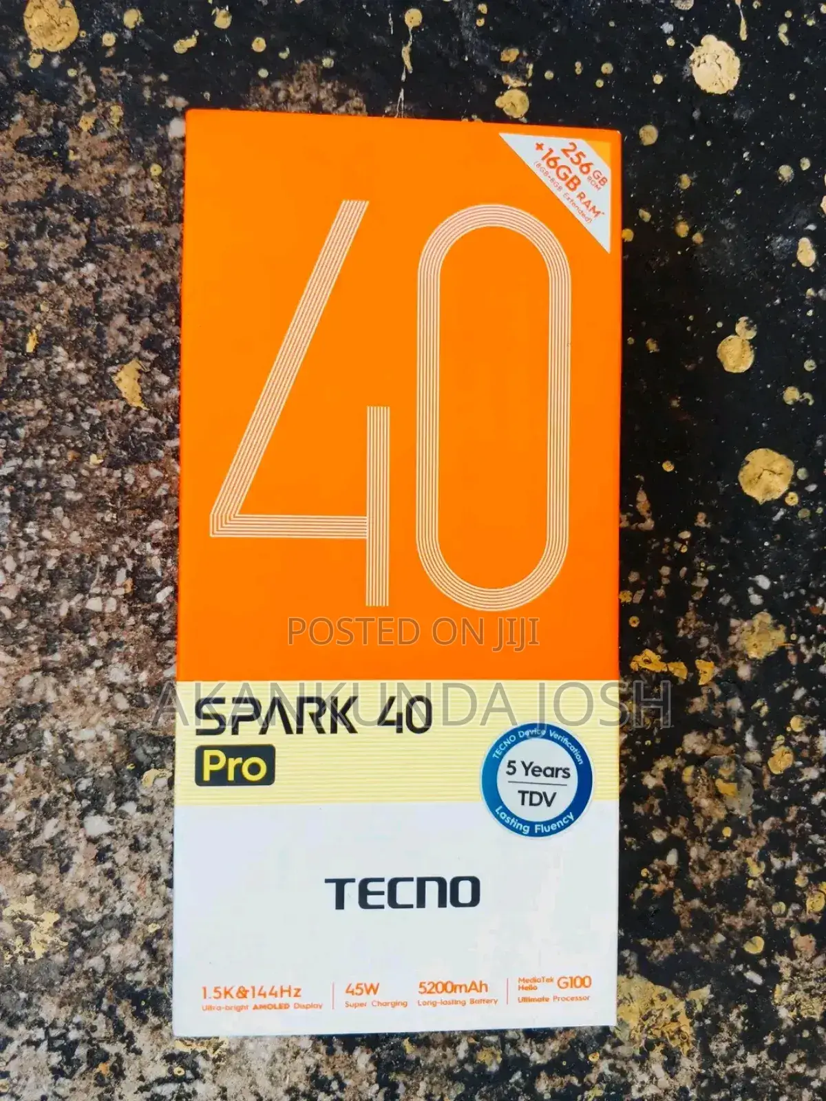 New Tecno Spark 40 Pro 256 GB Black