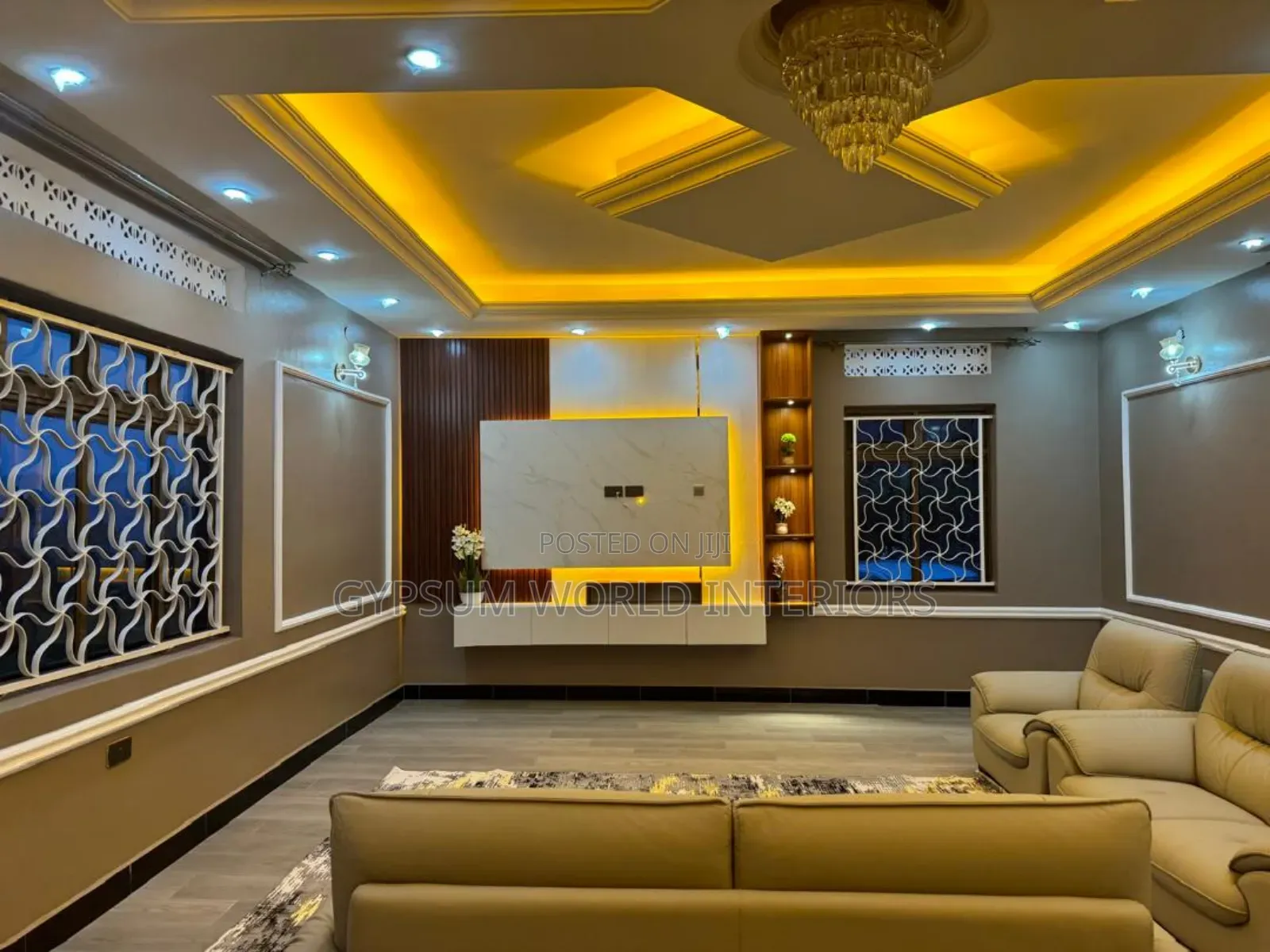 Gypsum Ceiling Designs 009 Kisasi