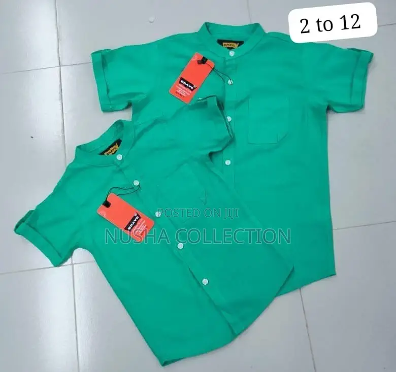 Boys Plain Linen Shirts
