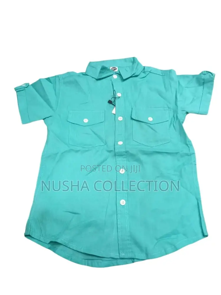 Boys Plain Linen Shirts