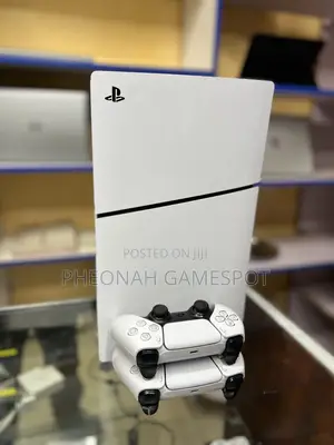 Clean Ps5 Slim Bundle: 3 Games, 2 Controllers Included Like New Now
