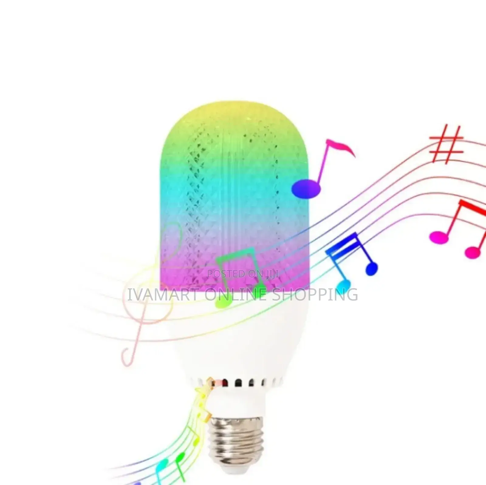 2 in 1 Bluetooth Music Led Light Bulb - Remote Control, RGB Lights
