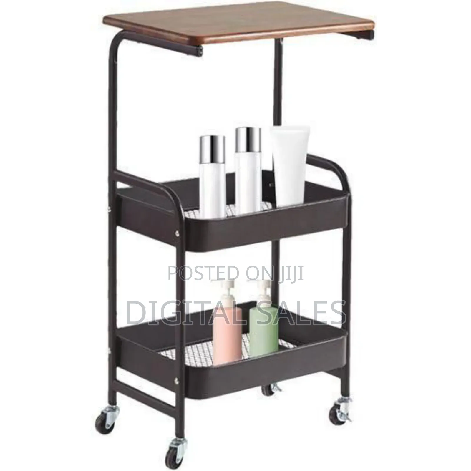 3-tier Rolling Utility Cart - Multicolor