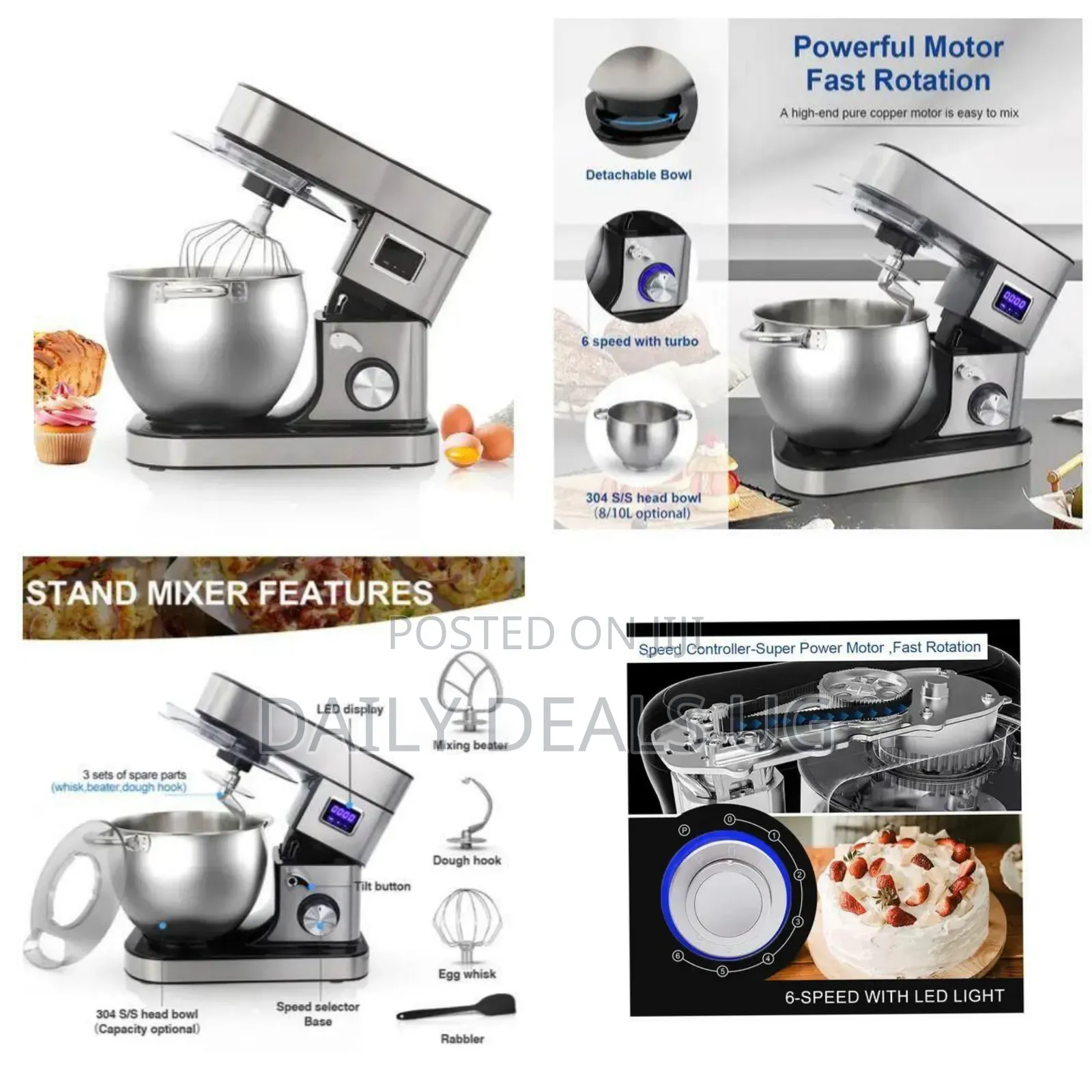 3 in 1 Stand Mixer, 12l