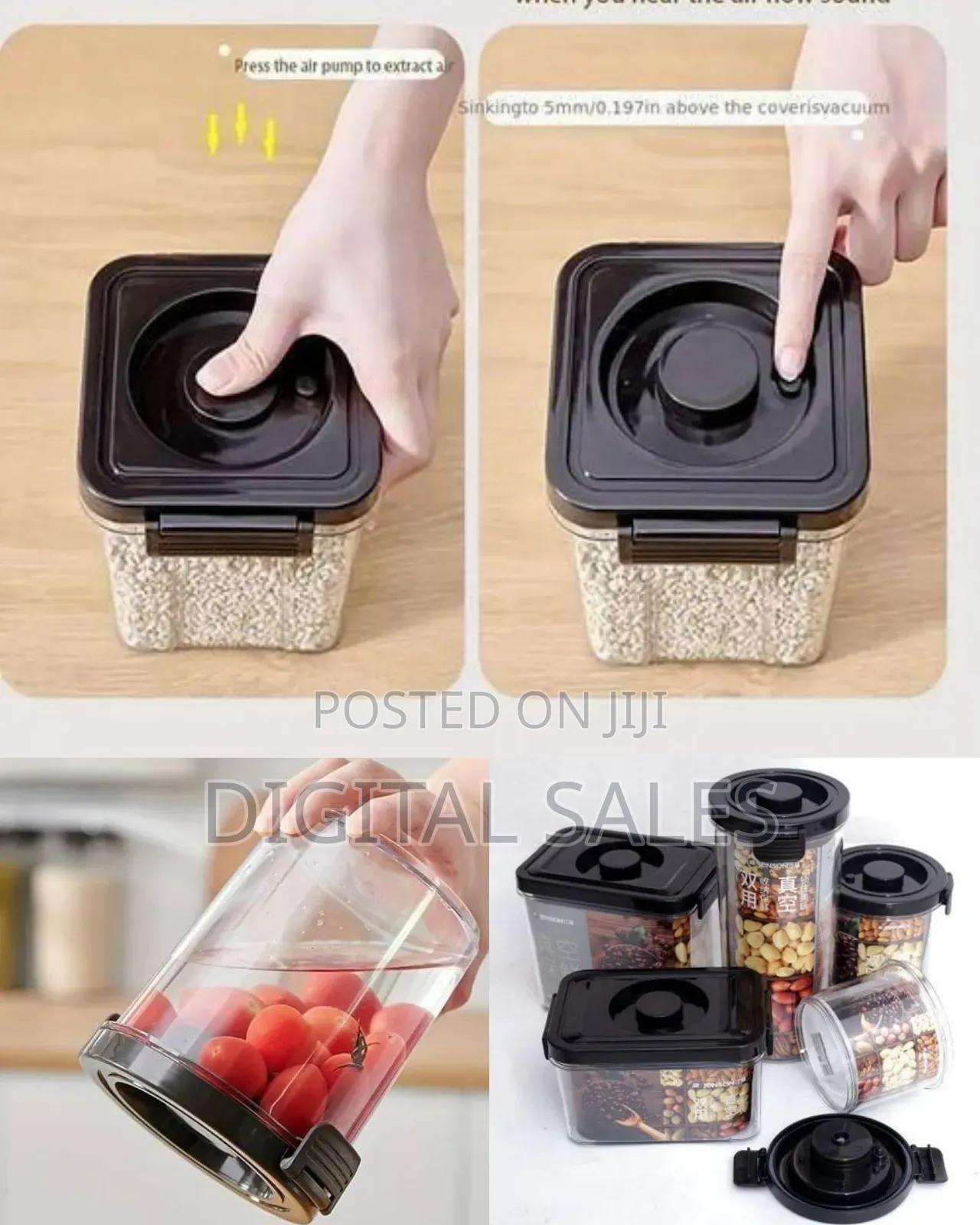 5-Piece Vacuum Seal Food Storage Container