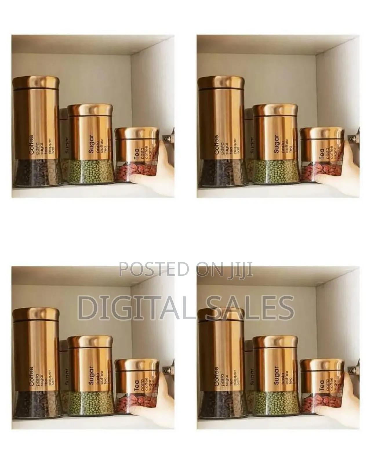 Set of 3 Food Storage Canisters