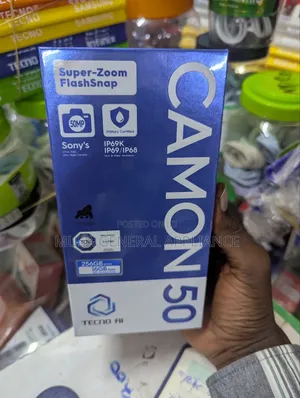 New Tecno Camon 50 256 GB Black
