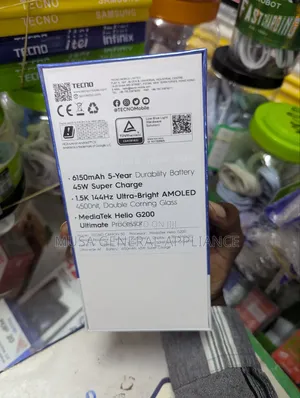 New Tecno Camon 50 256 GB Black