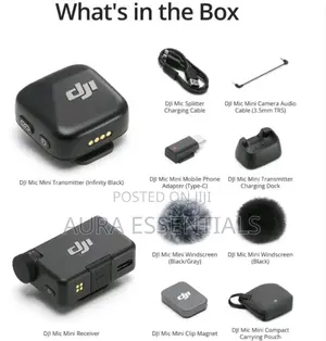Dji Mic Mini 400m Wireless Lavalier Microphone Detail-Rich Audio
