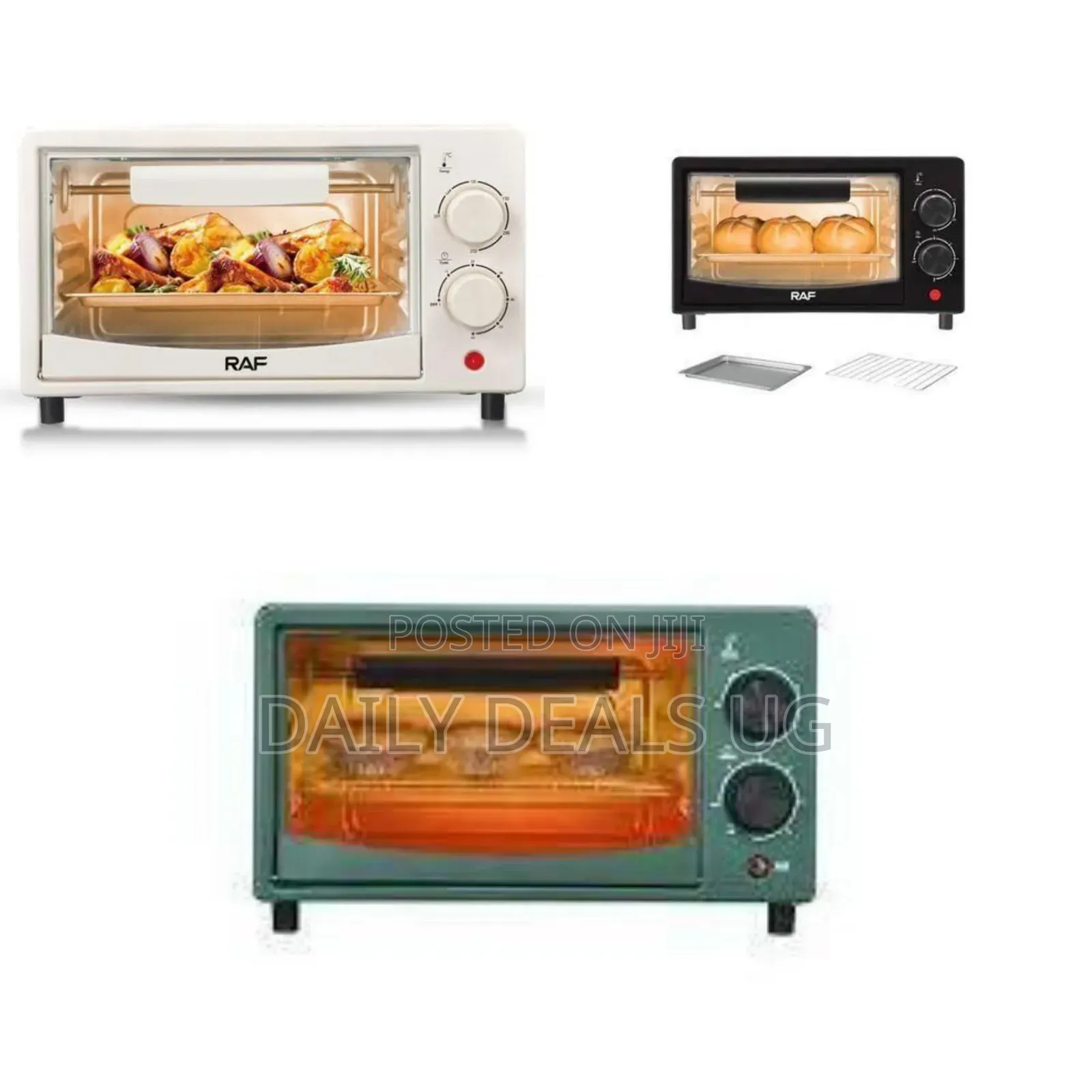 Raf Mini Compact Countertop Toaster Oven - Multicolor