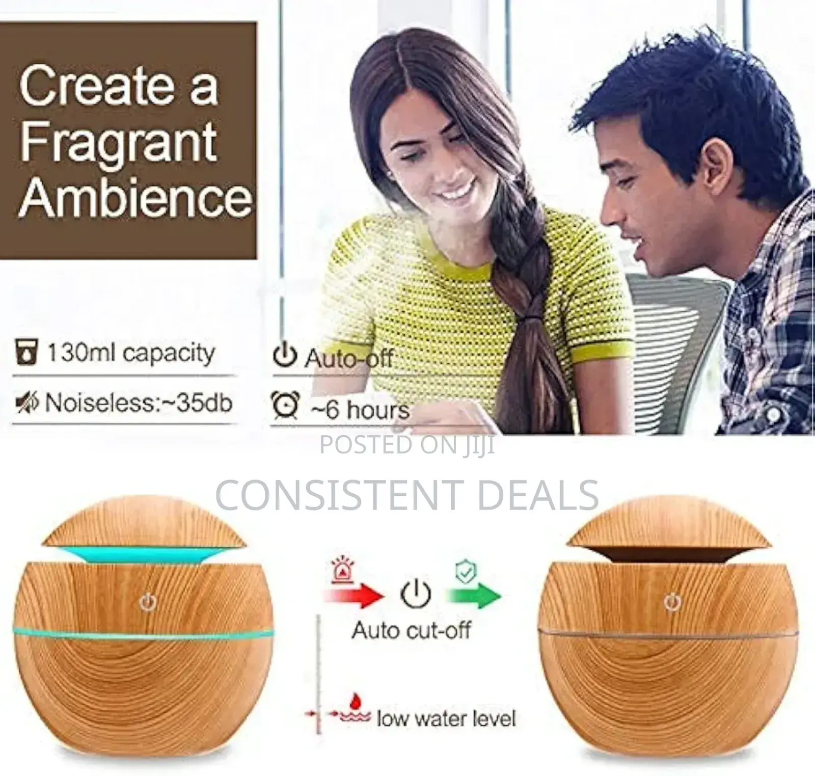 Usb Air Humidifier ,Free Filter Wood Grain Air Purifier
