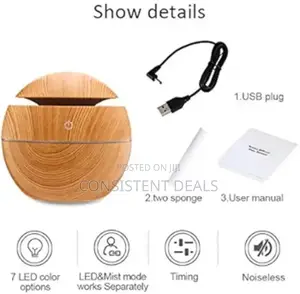 Usb Air Humidifier ,Free Filter Wood Grain Air Purifier